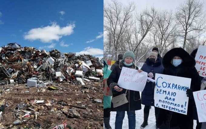 Несмотря на протесты местных жителей, в селе Стебаево Липецкой области появился мусорный полигон