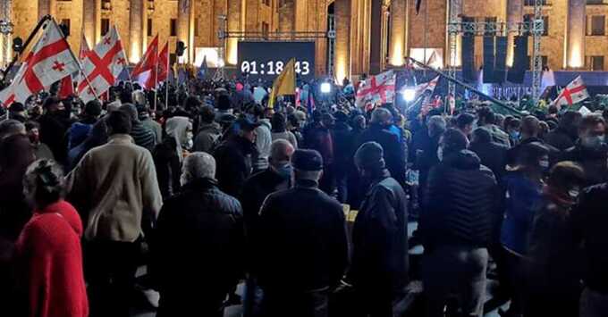 Оппозиция в Тбилиси готовит митинг против результатов выборов