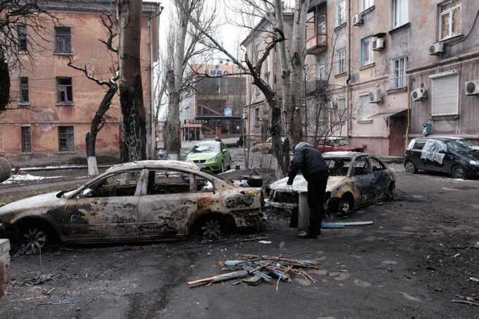 В интернете опубликованы видеозаписи улиц «восстанавливающегося» Мариуполя