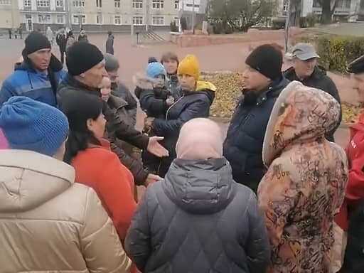 Беженцы из Курской области провели митинг из-за отсутствия поддержки